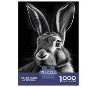 Jigsaw Puzzles 1000 Pieces Rabbit Bunny Puzzles for Adults Relaxing Games Difficult Challenge Fun at Home Activities, 70x50cm/1000pcs