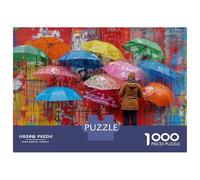 Jigsaw Puzzles 1000 Pieces Rainy Day Art Puzzles for Adults Relaxing Games Difficult Challenge Fun at Home Activities, 52x38cm/1000pcs