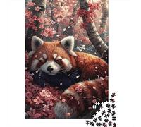 Jigsaw Puzzles 1000 Pieces Red Panda Sleeping Jigsaw 38x26cm/1000pcs Gift For Kids Stress Reliever Educational Games DIY Cardboard