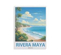 Jigsaw Puzzles 1000 Pieces,Rivera Maya Mexico,Wood Children Games Educational Toys(75x50cm)-N5