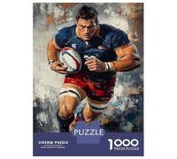 Jigsaw Puzzles 1000 Pieces Rugby Rush Puzzles for Adults Relaxing Games Difficult Challenge Fun at Home Activities, 52x38cm/1000pcs