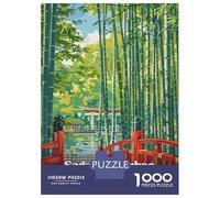 Jigsaw Puzzles 1000 Pieces Sagano Bamboo Forest, Japan Adult Jigsaw Puzzle Toy Wall Decor Birthday Present Unique Birthday And Xmas Gifts 52x38cm/1000pcs