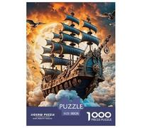 Jigsaw Puzzles 1000 Pieces Sailing Ship Jigsaw 38x26cm/1000pcs Toy for Adults And Kids Challenging Creative Educational Games DIY Cardboard