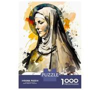 Jigsaw Puzzles 1000 Pieces Saint Catherine of Siena Puzzles for Adults Relaxing Games Difficult Challenge Fun at Home Activities, 38x26cm/1000pcs