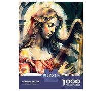Jigsaw Puzzles 1000 Pieces Saint Cecilia Patron Music Puzzles for Adults Relaxing Games Difficult Challenge Fun at Home Activities, 52x38cm/1000pcs