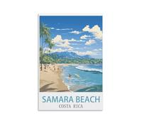 Jigsaw Puzzles 1000 Pieces Samara Beach Costa Rica Puzzle 1000 Pieces Wood Puzzle Adult Children'S Educational Toy Family Decompression Game 26x38cm
