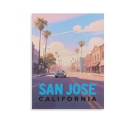 Jigsaw Puzzles 1000 Pieces，San Jose, California，Paper Children Games Educational Toys（38x26cm）-HL23
