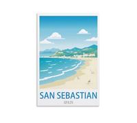 Jigsaw Puzzles 1000 Pieces San Sebastian Spain Recycled Paper Jigsaw Puzzle 1000 Pieces - Fun and Challenging Family Game Great Gift Idea 70 * 50cm