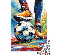 Jigsaw Puzzles 1000 Pieces SoccerKickAction Puzzles 52x38cm/1000pcs Gift For Kids Challenging Creative Family Game DIY Cardboard