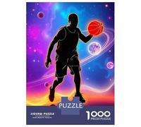 Jigsaw Puzzles 1000 Pieces Space Basketball Puzzles for Adults Hands-on Game Staycation Kill Time Christmas Birthday Gifts 52x38cm/1000pcs