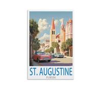 Jigsaw Puzzles 1000 Pieces St. Augustine Florida Recycled Paper Jigsaw Puzzle 1000 Pieces - Fun and Challenging Family Game Great Gift Idea 52x38cm
