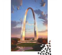 Jigsaw Puzzles 1000 Pieces St. Louis Gateway Arch-2 Adult Jigsaw Puzzle Brain Teaser Game Analysis And Logic Christmas Birthday Gifts 52x38cm/1000pcs