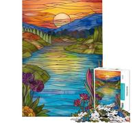 Jigsaw Puzzles 1000 Pieces Summer Landscape Addictive Toys to Cultivate Patience Fun Games Perfect Decoration Gifts Birthday (Size 38x26cm)
