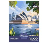 Jigsaw Puzzles 1000 Pieces Sydney Opera House View Adult Jigsaw Puzzle Toy Wall Decor Birthday Present Unique Birthday And Xmas Gifts 52x38cm/1000pcs