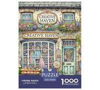 Jigsaw Puzzles 1000 Pieces Tailor's Shop Creative Haven Puzzles 70x50cm/1000pcs Toy for Adults And Kids Stress Reliever Educational Games DIY Cardboard