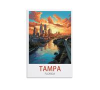 Jigsaw Puzzles 1000 Pieces Tampa Florida Jigsaw Puzzles Celebrate Christmas Puzzle Gift for Family and Friend 52x38cm