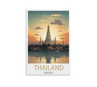 Jigsaw Puzzles 1000 Pieces Thailand Bangkok Recycled Paper Jigsaw Puzzle 1000 Pieces - Fun and Challenging Family Game Great Gift Idea 38x26cm