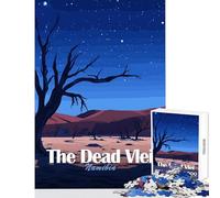 Jigsaw Puzzles 1000 Pieces The Dead Vlei, Namibia at Night Puzzles for Teenagers Analysis And Logic Wishlist with Santa Claus Beautiful Design Game (38x26cm)