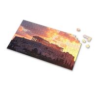 Jigsaw Puzzles 1000 Pieces The Parthenon At Sunset, Athens, Greece. Picture Puzzle Toddler Puzzles 1500 Piece Puzzle(300PCS)