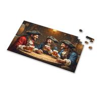 Jigsaw Puzzles 1000 Pieces Three Pirates Enjoy A Hearty Drink Together. Picture Puzzle Toddler Puzzles 1500 Piece Puzzle(1000PCS)