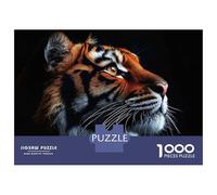 Jigsaw Puzzles 1000 Pieces Tiger Profile Portrait Jigsaws for Adults Hands-on Game Stress Reliever Unique Birthday And Xmas Gifts 38x26cm/1000pcs