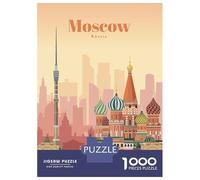 Jigsaw Puzzles 1000 Pieces Travel to Moscow Adult Jigsaw Puzzle Brain Teaser Game Analysis And Logic Christmas Birthday Gifts 52x38cm/1000pcs