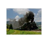 Jigsaw Puzzles 1000 Pieces，Travelling with the world's oldest steam locomotive.，Paper Children Games Educational Toys（50x70cm）-AQ65