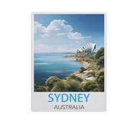 Jigsaw Puzzles 1000 Pieces，Vintage Travel Poster Sydney Australia，paper Children Games Educational Toys（38x26cm）-AG96
