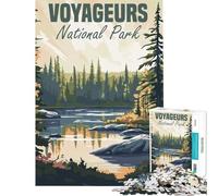 Jigsaw Puzzles 1000 Pieces Voyageurs National Park Poster Hands-on Game Learning Educational Toys Secret Santa Gifts Perfect Decoration (Size 38x26cm)