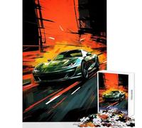 Jigsaw Puzzles 1000 Pieces Watercolor Fast Waves Puzzles for Teenagers Analysis And Logic Wishlist with Santa Claus Beautiful Design Game (38x26cm)