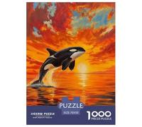 Jigsaw Puzzles 1000 Pieces Whales Killer Whales Puzzles 70x50cm/1000pcs Gift For Kids Animal Challenging Creative Educational Games DIY Cardboard