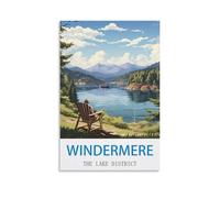 Jigsaw Puzzles 1000 Pieces Windermere The Lake District Recycled Paper Jigsaw Puzzle 1000 Pieces - Fun and Challenging Family Game Great Gift Idea 38x26cm