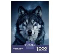 Jigsaw Puzzles 1000 Pieces Wolf Husky Dog Galaxy Adult Jigsaw Puzzle Brain Teaser Game Analysis And Logic Christmas Birthday Gifts 52x38cm/1000pcs