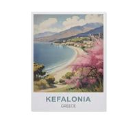 Jigsaw Puzzles 1000 Pieces wooden Assembling Picture，Kefalonia Greece，Adults Games Educational Toys（75x50cm）-R73