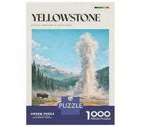 Jigsaw Puzzles 1000 Pieces Yellowstone Geyser And Bison Adult Jigsaw Puzzle Toy Wall Decor Birthday Present Unique Birthday And Xmas Gifts 70x50cm/1000pcs