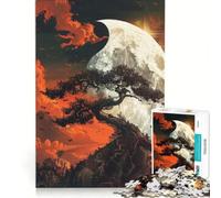 Jigsaw Puzzles 1000 Pieces Yin And Yang Landscape Art Brain Teaser Game Difficult Challenge Deal As Gifts for The Whole Family 38x52cm