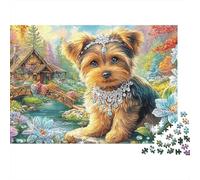 Jigsaw Puzzles 1000 Pieces Yorkshire Terrier Jigsaw 52x38cm/1000pcs Gift For Kids Challenging Creative Educational Games DIY Cardboard