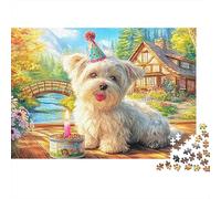 Jigsaw Puzzles 1000 Pieces Yorkshire Terrier Puzzles 52x38cm/1000pcs Gift For Kids Stress Reliever Educational Games DIY Cardboard