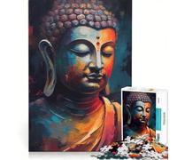 Jigsaw Puzzles 1000 Pieces Zen Buddha Brain Teaser Game Difficult Challenge Deal As Gifts for The Whole Family 50x75cm