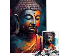 Jigsaw Puzzles 1000 Pieces Zen Buddha Jigsaws for Adults Anti-Stress Toys Analysis And Logic Fun Activities at Home (Size 38x52cm)