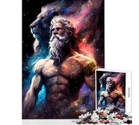 Jigsaw Puzzles 1000 Pieces Zeus And The Lion Home Decoration Toys Great Gift for Games Hands-on Game Wishlist with Santa Claus Size 50x75cm