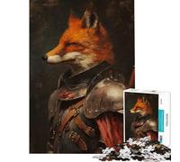 Jigsaw Puzzles 1000 Royal Knight Fox Fun Activities at Home Tough Challenge Impossible Game for And from 14 Years And over (38x26cm)