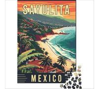 jigsaw puzzles 1000 Sayulita's Bohemian Bliss | improve memory Brainteaser Family Games Unique Birthday and Xmas Gifts 50x75cm