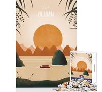 Jigsaw Puzzles 1000 Vietnam Adult Jigsaw Puzzles Difficult Challenge Challenging To Complete Unique Challenge Game (38x26cm)