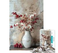 Jigsaw Puzzles 1000 White Orchid Bouquet Help The Brain Exercise Family Activities Practical Game for 14+ Puzzle Game Offered (38x52cm)