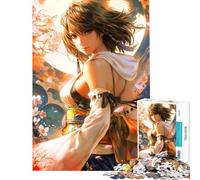 Jigsaw Puzzles 1000 Yuna Final Fantasy X Artwork Help The Brain Exercise Family Activities Practical Game for 14+ Puzzle Game Offered (38x52cm)