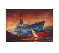 Jigsaw Puzzles 1000pcs(38x26cm) for Adults Stalingrad Battlecruiser Jigsaws for Adults Brain Teaser Game Birthday Present Gifts for Friends And Family 1000pcs(38x26cm)