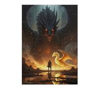 Jigsaw Puzzles 1000pcs(38x26cm) for Teenagerss Dragon Confrontation Hero And Beasts Adult Jigsaw Puzzle DIY Toys Hand Speed Race for Birthday, Chrismas 1000pcs(38x26cm)