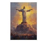 Jigsaw Puzzles 1000pcs(38x26cm) S for Adults Christ The Redeemer Statue-1 Jigsaw Relax Games Analysis And Logic Deal As Gifts for The Whole Family 1000pcs(38x26cm) S