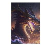 Jigsaw Puzzles 1000pcs(38x26cm) S for Adults Dragon Breath Lightning Storm -3 Jigsaw Puzzle Anti-Stress Toys Home Decoration Educational Challenge 1000pcs(38x26cm) S